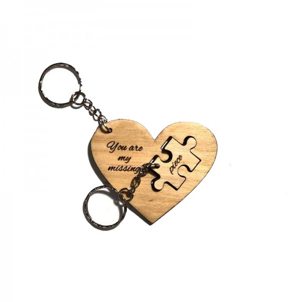 HEART & PUZZLE KEYCHAINS